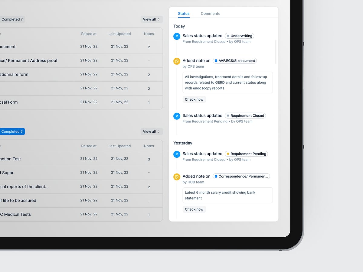 CRM analytics dashboard