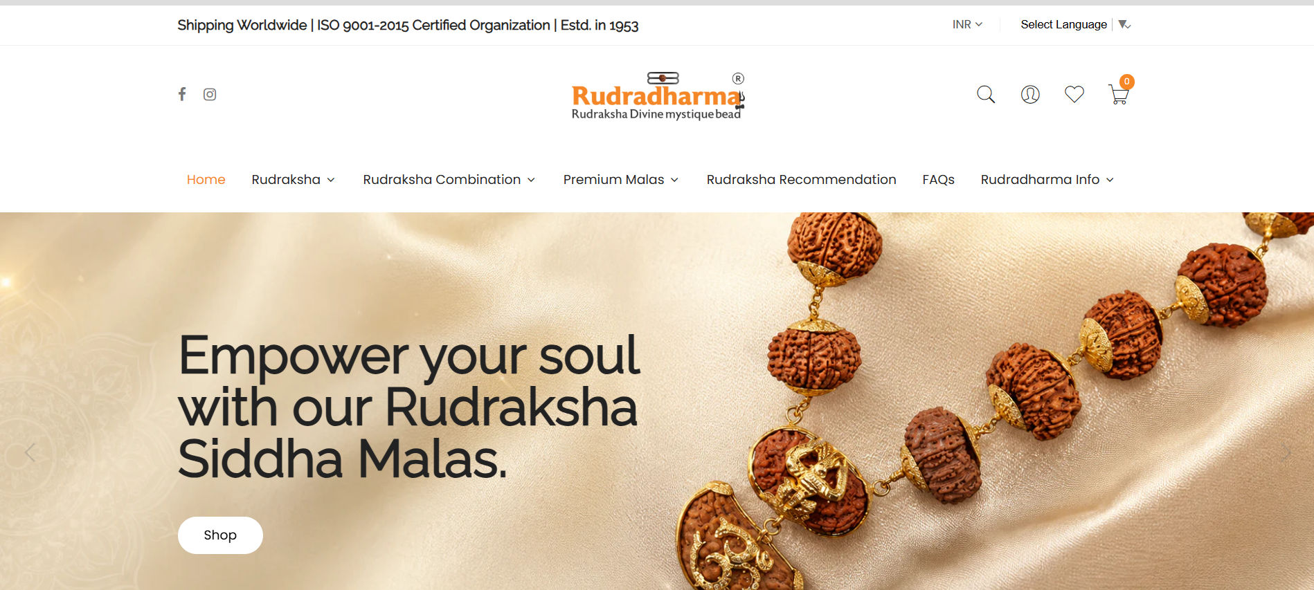 Rudradharma — website built by Sidpin